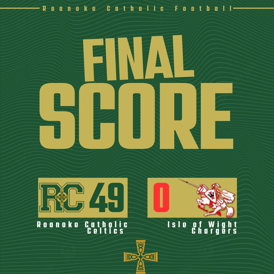 Dominant performance tonight from the Celtics on both sides of the ball. ⚔️☘️ #CelticNation #VictoryFriday #RCFootball #GuardtheHill