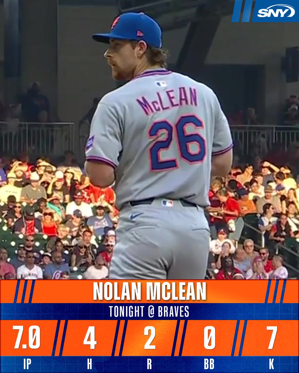 An incredible start for Nolan McLean tonight in Atlanta!