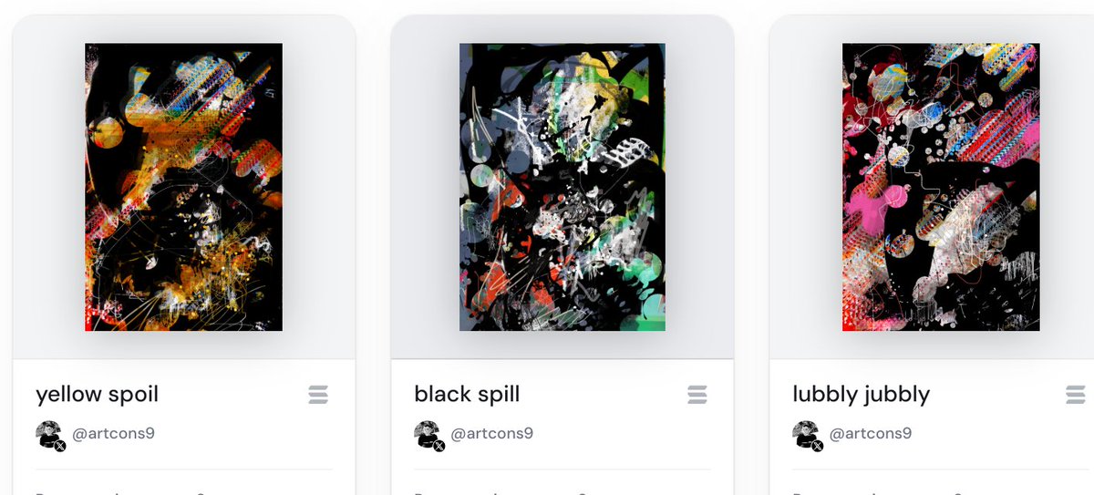 artcons9💧 (@artcons9) on Twitter photo First time in a long, long time.
New auctions of rare 1:1s on <a href="/exchgART/">Exchange Art</a>
spot hole series.
link 👇 First time in a long, long time.
New auctions of rare 1:1s on <a href="/exchgART/">Exchange Art</a>
spot hole series.
link 👇