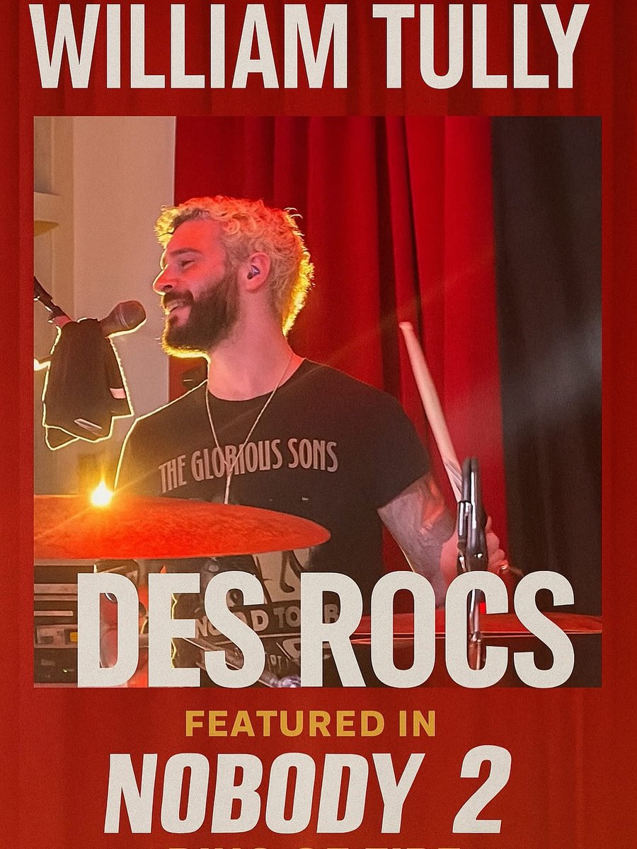 Proud of my nephew and Godson Will Tully and his band members of #desrocs! Their cover of Ring of Fire is played in the movie Nobody2!