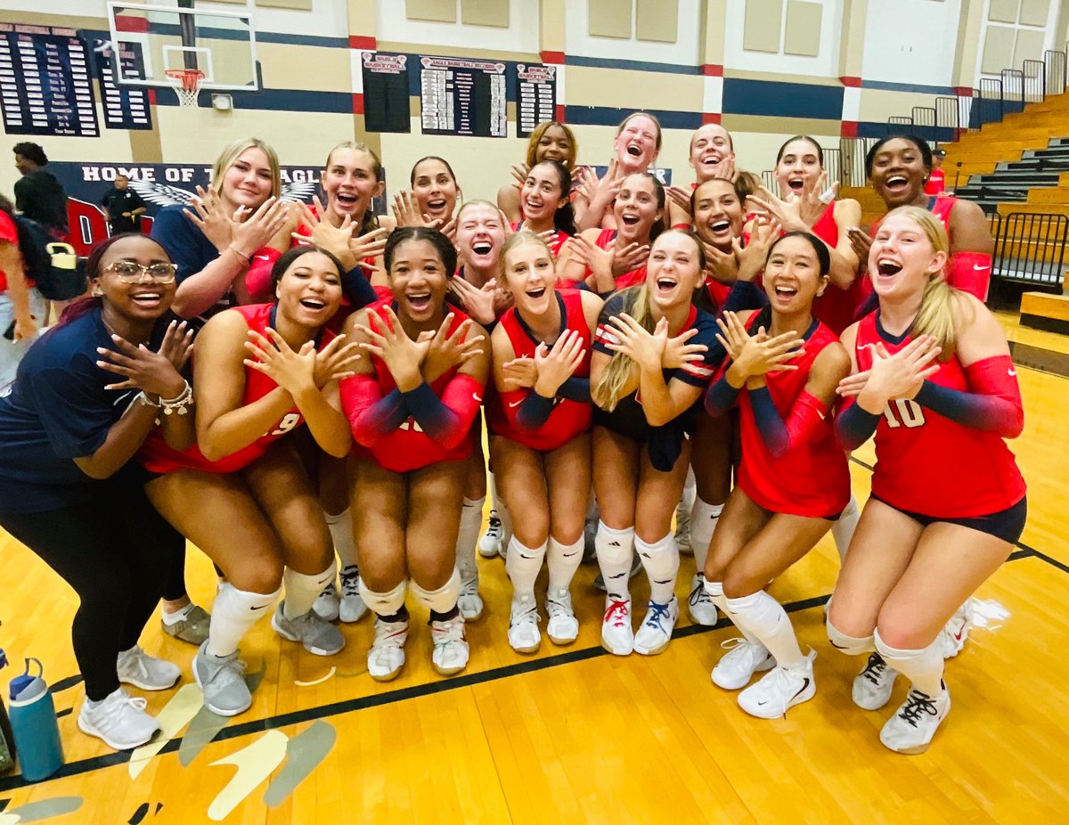 Dawson Volleyball (@dawsonvball) on Twitter photo Home Opener Sweep!!! 🧹
All 3 teams sweep Deer Park in our first home game of the year! 🦅
HUGE shout out to our fans & cheerleaders who were ALL IN ♥️
#waitforit #1:1:1 <a href="/DawsonHighSchl/">Dawson Eagles</a> Home Opener Sweep!!! 🧹
All 3 teams sweep Deer Park in our first home game of the year! 🦅
HUGE shout out to our fans & cheerleaders who were ALL IN ♥️
#waitforit #1:1:1 <a href="/DawsonHighSchl/">Dawson Eagles</a>