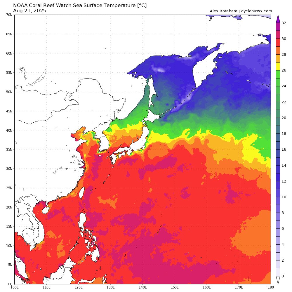 Veeringwindswx's tweet image. As the maximum deep-layer shear vector magnitude lowers below 15 kt for #19W in about 24 hours, a 24-36 hour period of rapid intensification seems likely in the South China Sea as long as it avoids significant interaction with Hainan, given otherwise supportive thermodynamics.