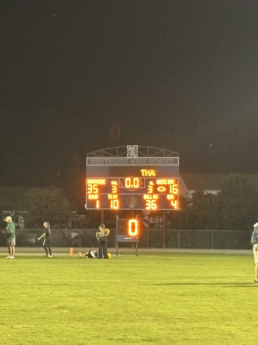 FINAL 
NORTHSIDE 35
White Oak 16 
Let’s go Monarchs!!! 
<a href="/JDNsports/">Chris Miller</a>