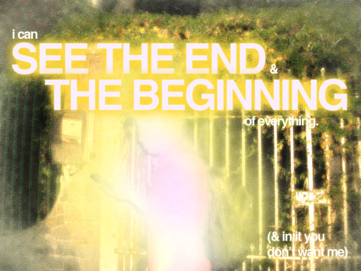 esoetericos's tweet image. i can see the end