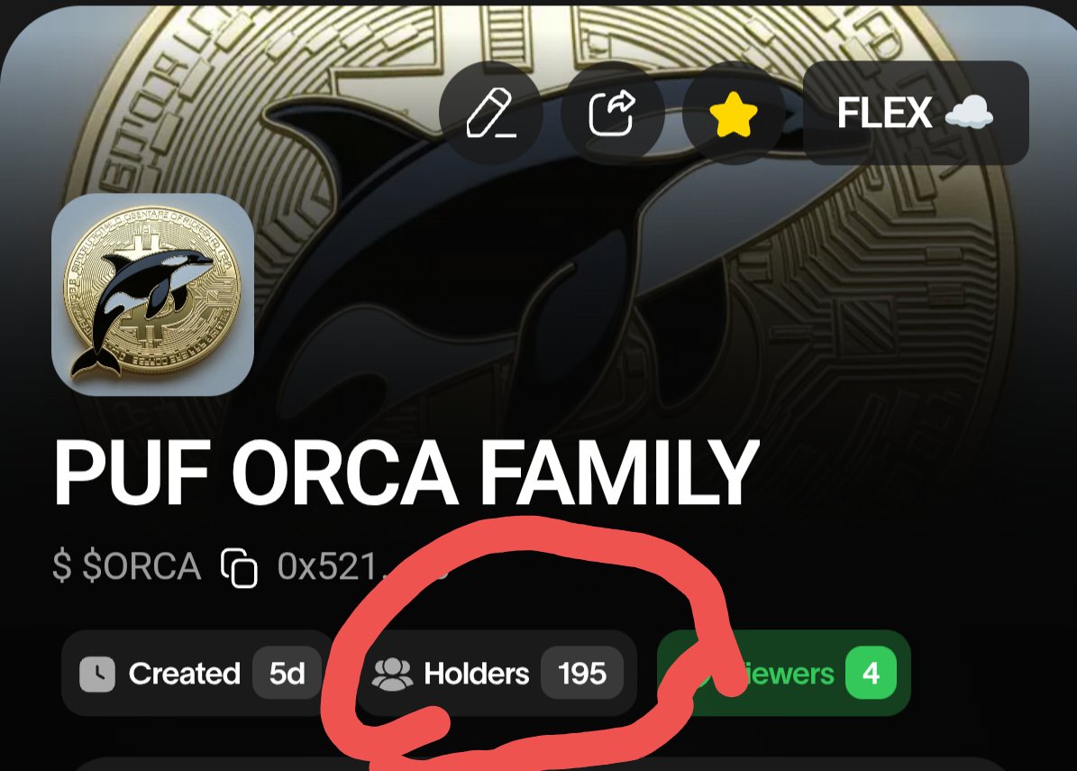 195 Orc parents. My congratulations!!! t.me/puforca. #nolonewhales,#bypuforca,#orcafam,#puforca,#holdorca,#orcatoken,#orcahodl,#memespuf,#wldorca