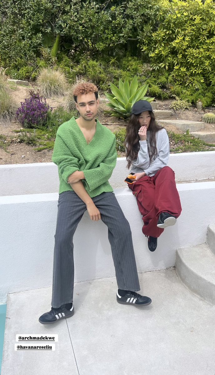 Havana Rose Liu behind the scenes of “Lurker”.