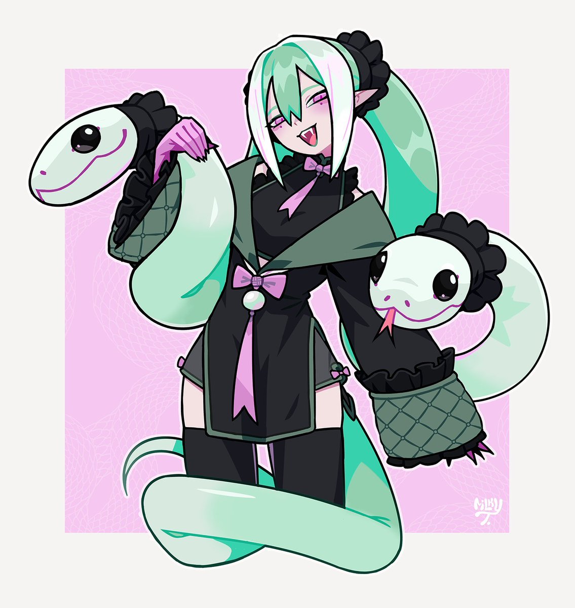 milkyboxboy's tweet photo. Snake Miku 🐍 https://t.co/JKHIyw9hhI