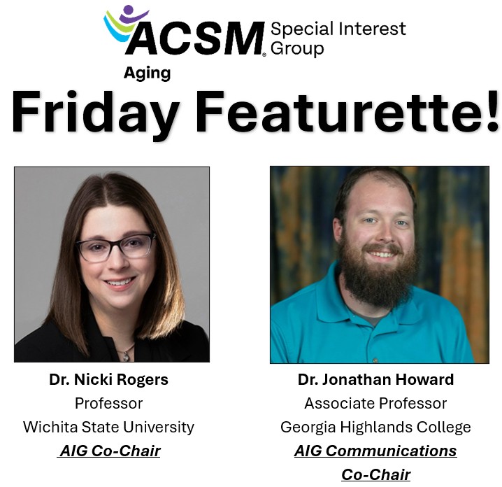 ACSM - Aging Interest Group tweet media