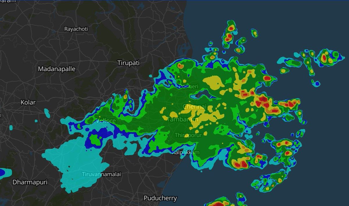 praddy06's tweet photo. When KTCC rocks all other places in TN will be silent 
---------
What a day once again for KTCC (Chennai) and you can include Ranipet too. Back to Back centuries. Today even more centuries recorded, and the drizzle will reduce as we go into the day in next 1 hour