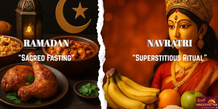 So mocking Hindus for eating veg is “progressive”? Every Kanwariya becomes a villain, every vrat or vegetarian choice a joke. 
stophindudvesha.org/no-land-for-hi…
But when it’s another community—suddenly food is “sacred” and “must be respected”. This isn’t about food. It’s about an ecosystem