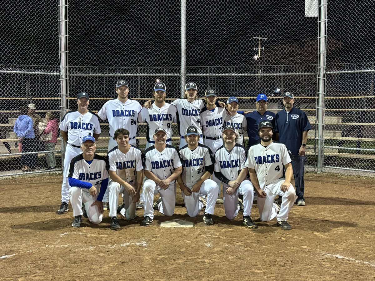 Dutton Diamondbacks (@duttondbacks) on Twitter photo #2025smmflPLAYOFFS
<a href="/SMMFL_Fastball/">South Middlesex Men's Fastball League</a>
<a href="/StThomasStorm/">St Thomas Storm</a> 10
<a href="/Duttondbacks/">Dutton Diamondbacks</a> 5
Huge thanks to <a href="/StThomasStorm/">St Thomas Storm</a> for a great series, always fun playing against the old boys.
Huge shout out to our fans (our parents)
Highlights:
-First franchise wins against <a href="/StThomasStorm/">St Thomas Storm</a>/<a href="/GlencoeAstros/">Glencoe Astros</a> #2025smmflPLAYOFFS
<a href="/SMMFL_Fastball/">South Middlesex Men's Fastball League</a>
<a href="/StThomasStorm/">St Thomas Storm</a> 10
<a href="/Duttondbacks/">Dutton Diamondbacks</a> 5
Huge thanks to <a href="/StThomasStorm/">St Thomas Storm</a> for a great series, always fun playing against the old boys.
Huge shout out to our fans (our parents)
Highlights:
-First franchise wins against <a href="/StThomasStorm/">St Thomas Storm</a>/<a href="/GlencoeAstros/">Glencoe Astros</a>