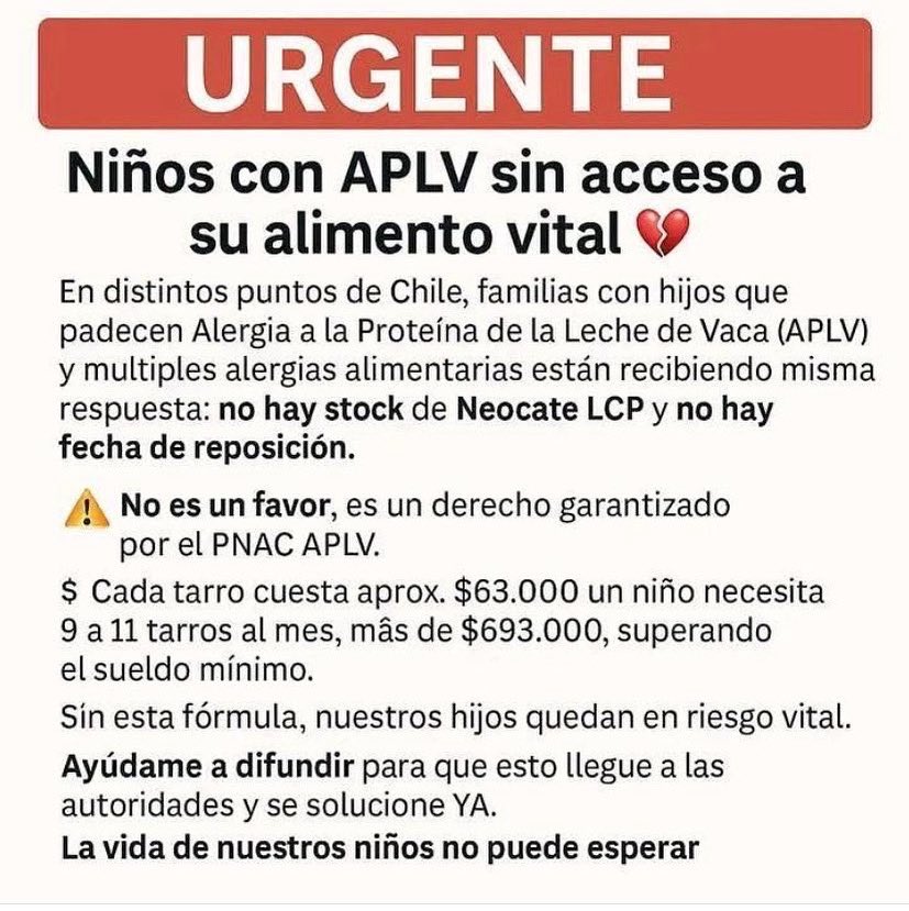 caro_mont1's tweet image. De verdad esto es noticia ??!! Mientras hay cientos de bebés sufriendo la negligencia de este Gobierno por no recibir su leche especial, hablamos de bebés con alergia a la proteína de la leche de vaca. #Alergiaalimentaria #Nomasmamaderasvacias #Neocate