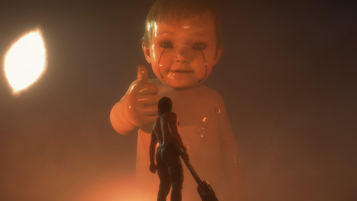 DieHardman's tweet photo. A weapon borrowed from an enemy. A child grown into a titan. Sam faces the smile of tomorrow, unsure if it is salvation… or judgment #DeathStranding2 #DeathStranding2PhotoMode #HideoKojima https://t.co/nhTFGsnJy5