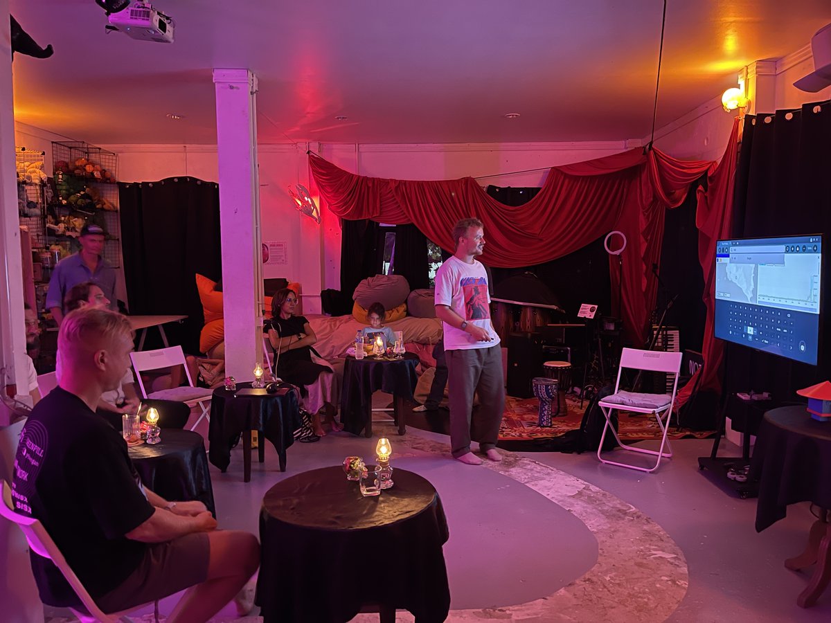 Great meeting yesterday at <a href="/Mesto_Phangan/">MESTO</a>'s Innovators' Hub with the <a href="/AIRA_Robonomics/">Robonomics</a> team! 🤖🌴
Thanks to Sergei Lonshakov <a href="/EnsRationis/">Sergei Lonshakov</a>, founder of Robonomics, for coming and sharing his vision!
Had fascinating discussions about how Robonomics' decentralized IoT infrastructure