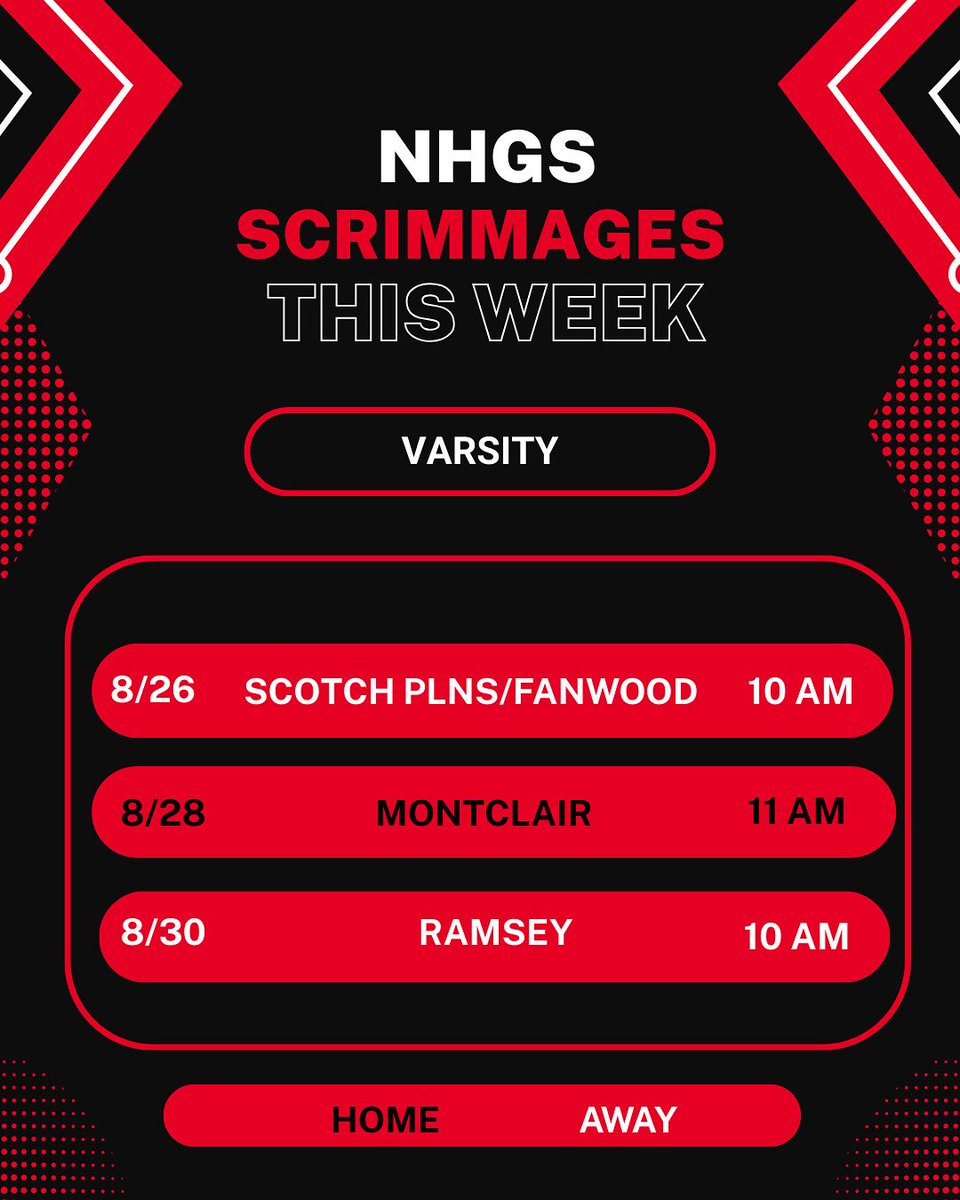 NHGVSoccer's tweet photo. ⚽️NHGS Scrimmage Schedule⚽️ https://t.co/XmYk2FTes0