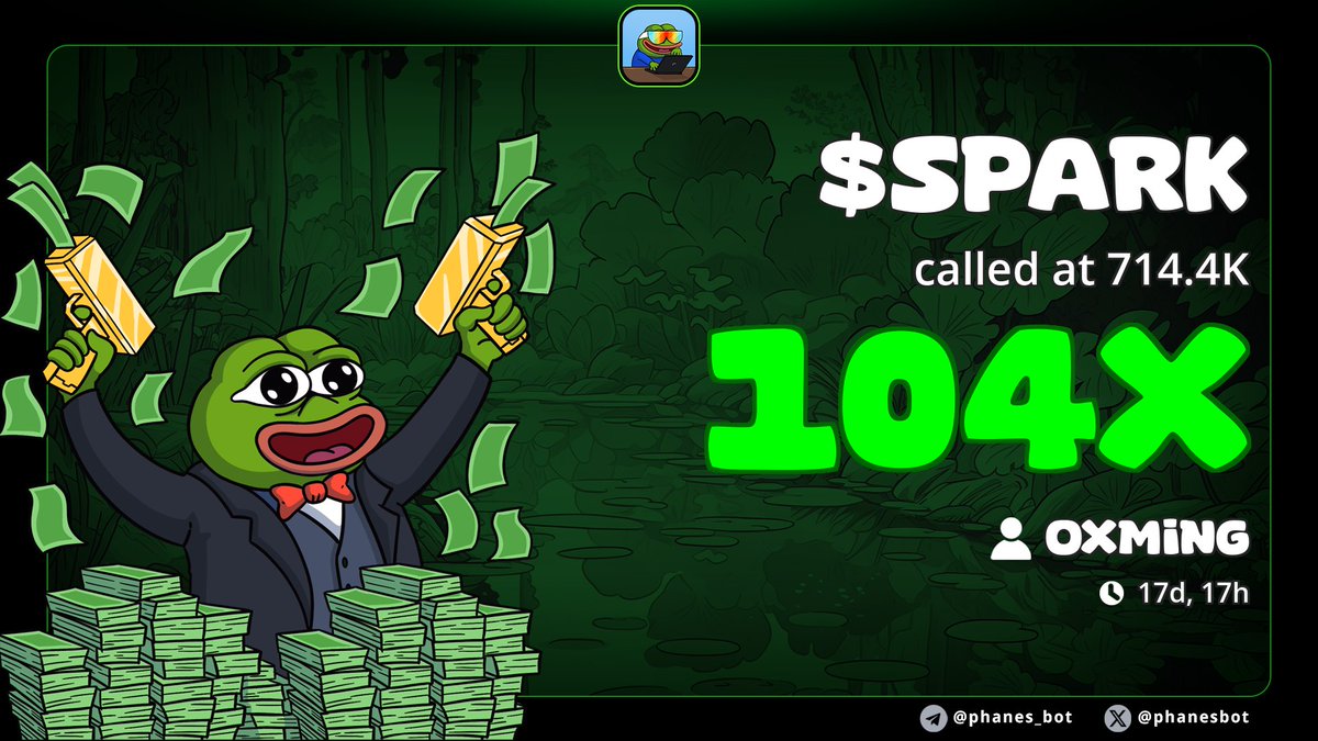 下半年第一个100X,再接再厉，加油！#spark $spark