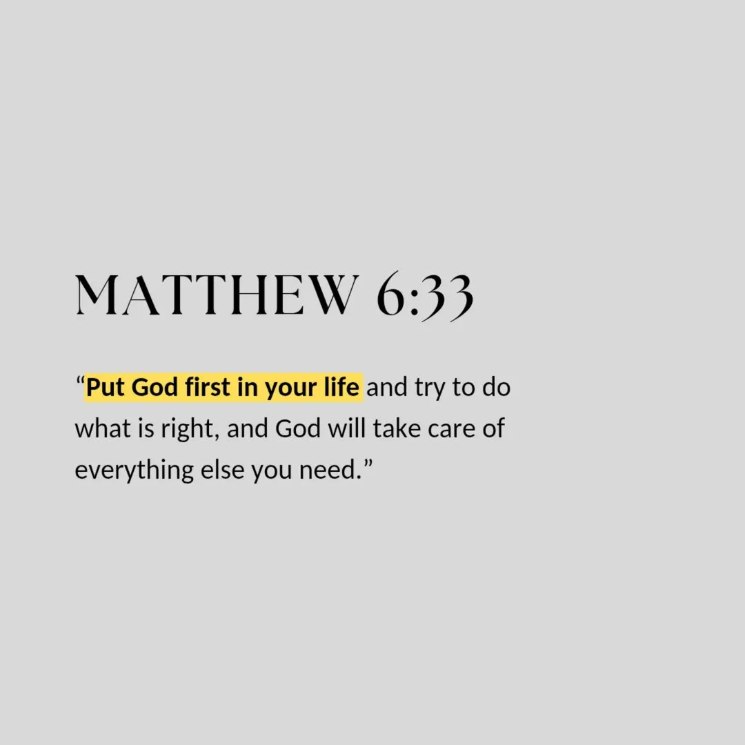 Matthew 6:33