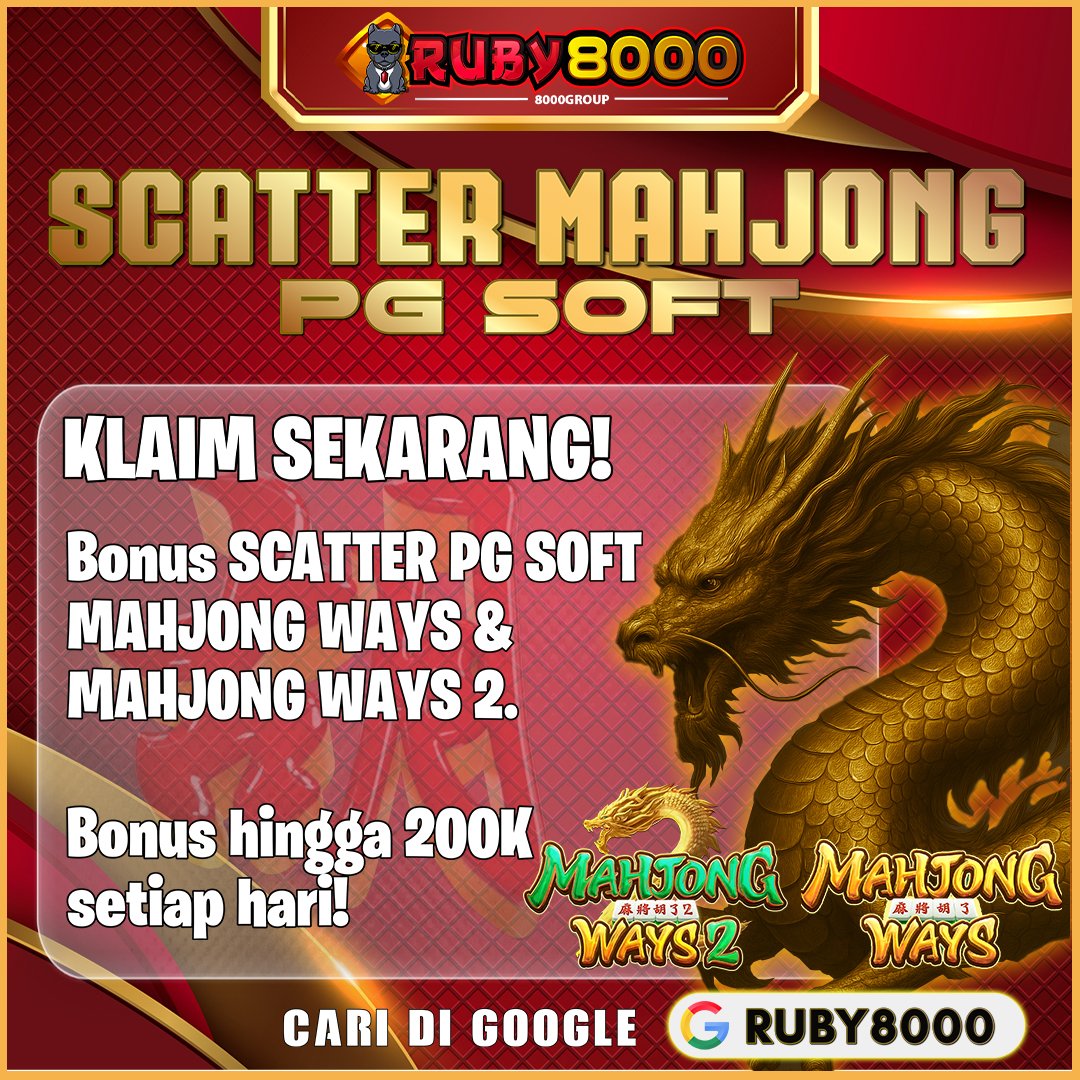 2_skedu's tweet image. suka main mahjong, langsung merapat! ada bonus pas dapat scatter nih! cari di gugel #ruby8000
