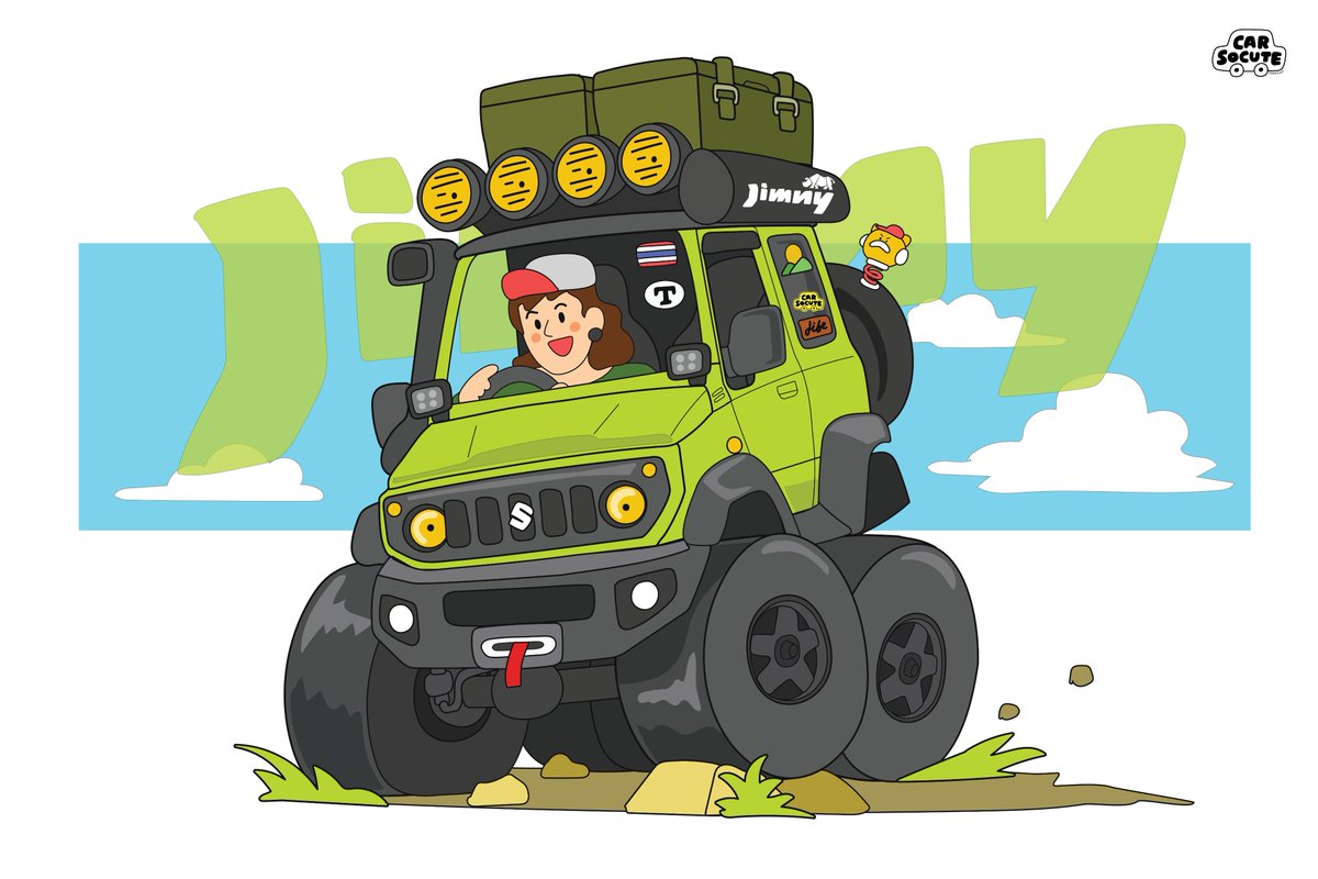 Life is Jimny 📷📷
#suzukijimny #cartoon #illustration #vector #carsocute #horriziny #horrizinyShop