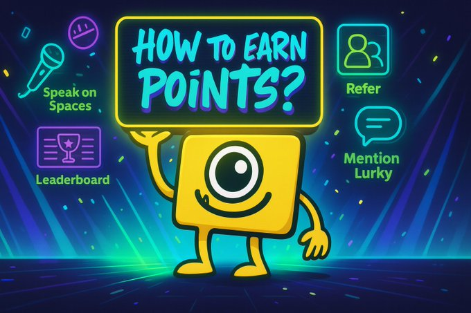 travfitme8's tweet photo. 🚨 Its the Speak to Earn season!!

@TeamLurky is back to more campaign + Leaderboard to earn points🎉 

Here’s what’s new this season:
⚡ Smarter point distribution (up to 100 for campaign discussion contributor)
⚡ Bonus points for hosts (+50) & co-hosts (+35)
⚡ Referral multipliers that supercharge your score
⚡ New leaderboards split by follower tiers (0–2k, 2–6k, 6k+)
⚡ 24 hour max Points system – 1 leaderboard entry per 24h. You can improve it throughout the day, but only your highest score counts.

🔑 Phase 1 Objectives:
1️⃣ Describe Lurky (Pro tip: Check our docs)
2️⃣ Mention the new leaderboard
3️⃣ Encourage signups at 👉 https://t.co/jwpgkWNG8z

Every Space you host, co-host or speak at is scored based on a mix of factors:
🔸 Up to 40% for quality of discussion about the project
🔸 Up to 30% for campaign objectives you hit
🔸 Up to 20% for live listeners (scaled by audience size)
🔸 Up to 10% for your follower count