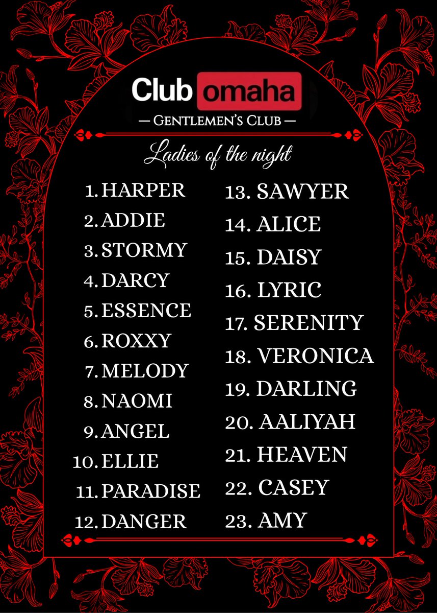 23 freaky girls at Midwests #1 Gentlemen’s Club 🔥 more on the way 😍 BYOB till 6AM 🤪 come find someone to match your freak 😉
#clubomaha