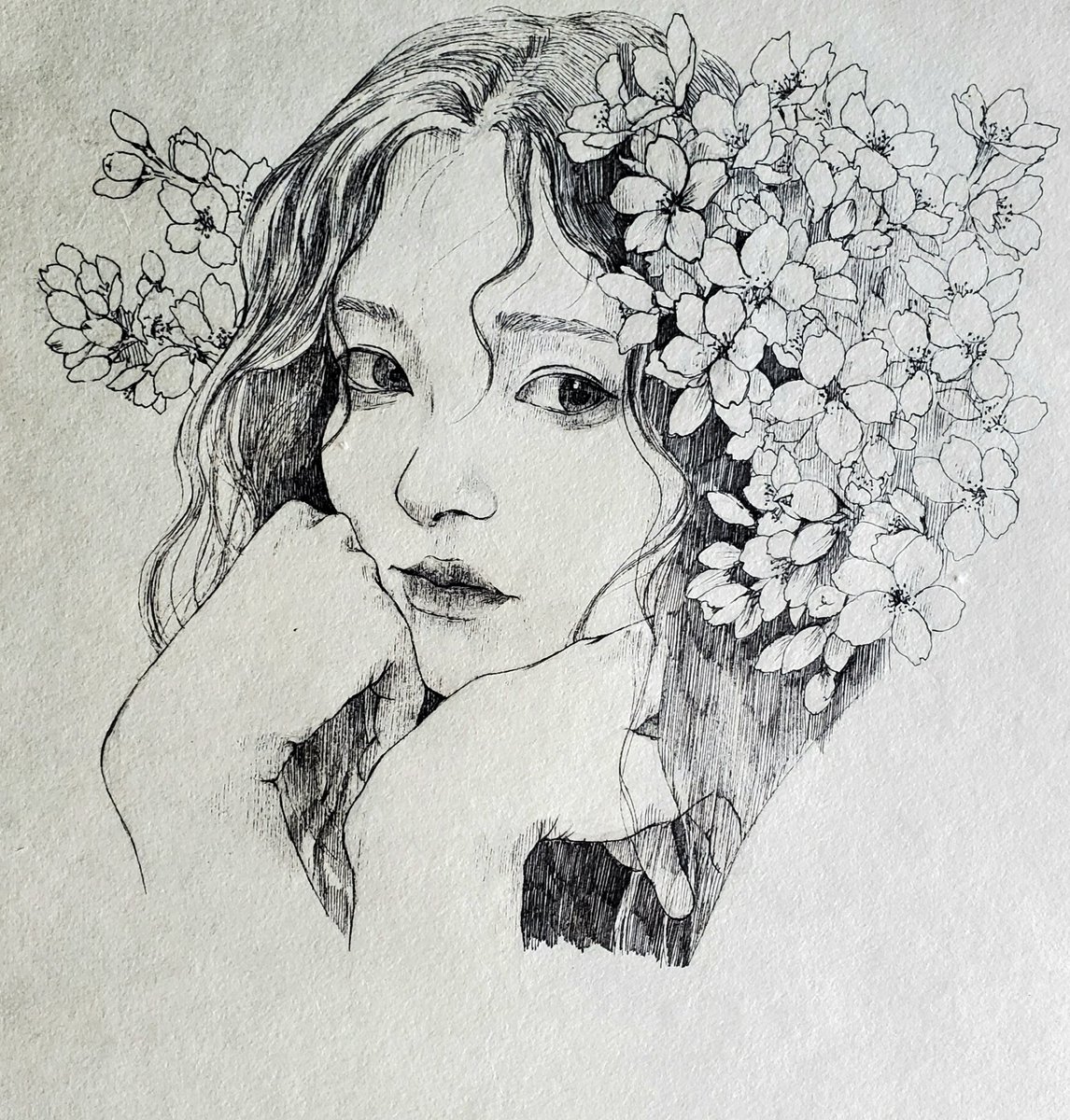 taguha69's tweet photo. ボールペンで描きました https://t.co/htk9WsYrJZ