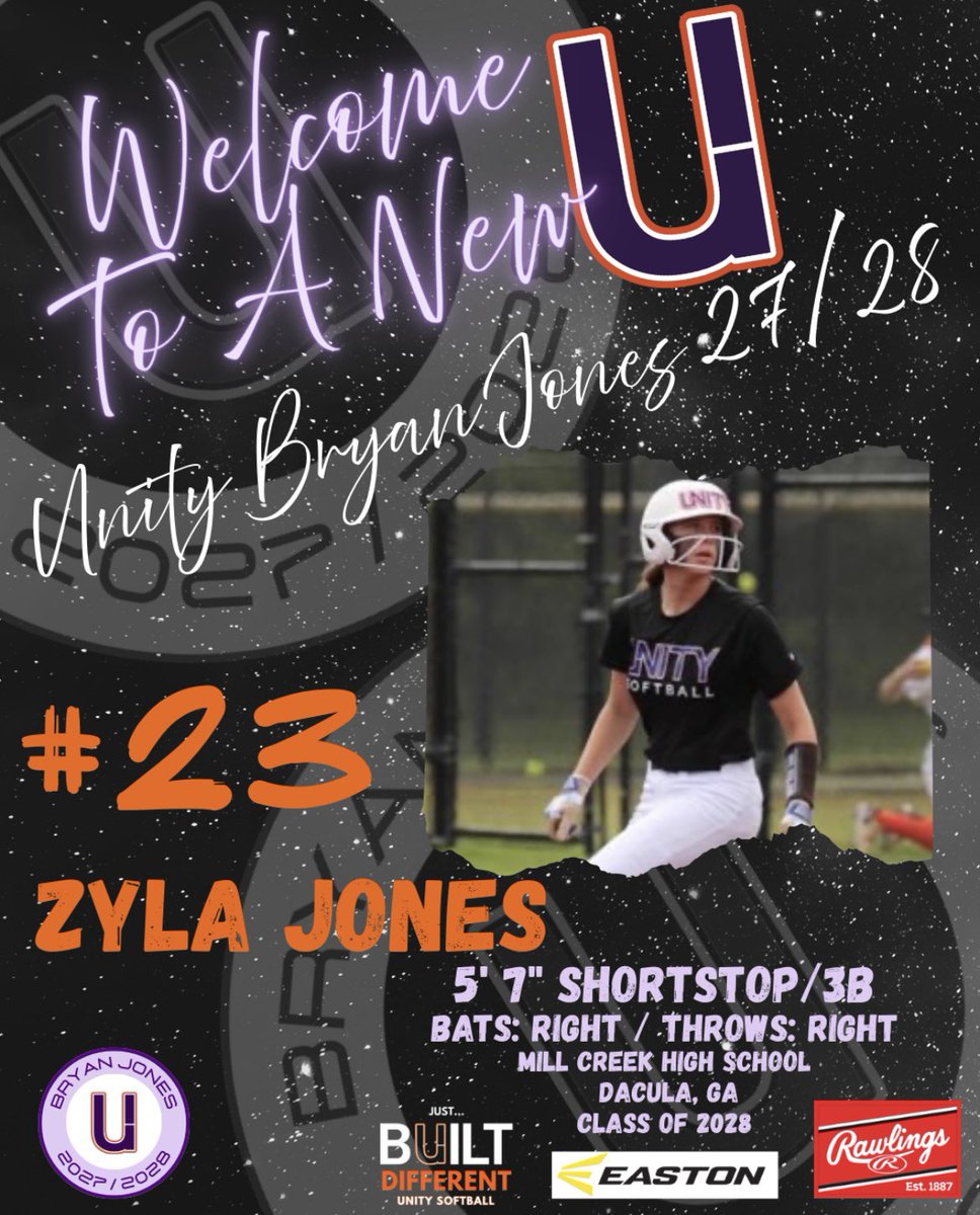 UNITY Lott 16u (@unity_lott_16u) on Twitter photo Welcome SS/3B <a href="/zylajones2028/">Zyla Jones (2028 - MIF/3B)</a> to the “U” from <a href="/HawksSB/">Mill Creek Softball</a> both gap to gap power and HR power, as athletic as you’ll find. Moves gracefully, throws with coolness and ease at various angles, superb softball IQ.
<a href="/SoftbalAmerica/">Softball America</a> <a href="/LineDsoftball/">Line Drive Media</a> <a href="/ExtraInningSB/">EXTRA INNING SOFTBALL</a> <a href="/BJonesDukeSB/">Bryan Jones</a> <a href="/VAUnitySB/">Unity Softball</a> Welcome SS/3B <a href="/zylajones2028/">Zyla Jones (2028 - MIF/3B)</a> to the “U” from <a href="/HawksSB/">Mill Creek Softball</a> both gap to gap power and HR power, as athletic as you’ll find. Moves gracefully, throws with coolness and ease at various angles, superb softball IQ.
<a href="/SoftbalAmerica/">Softball America</a> <a href="/LineDsoftball/">Line Drive Media</a> <a href="/ExtraInningSB/">EXTRA INNING SOFTBALL</a> <a href="/BJonesDukeSB/">Bryan Jones</a> <a href="/VAUnitySB/">Unity Softball</a>