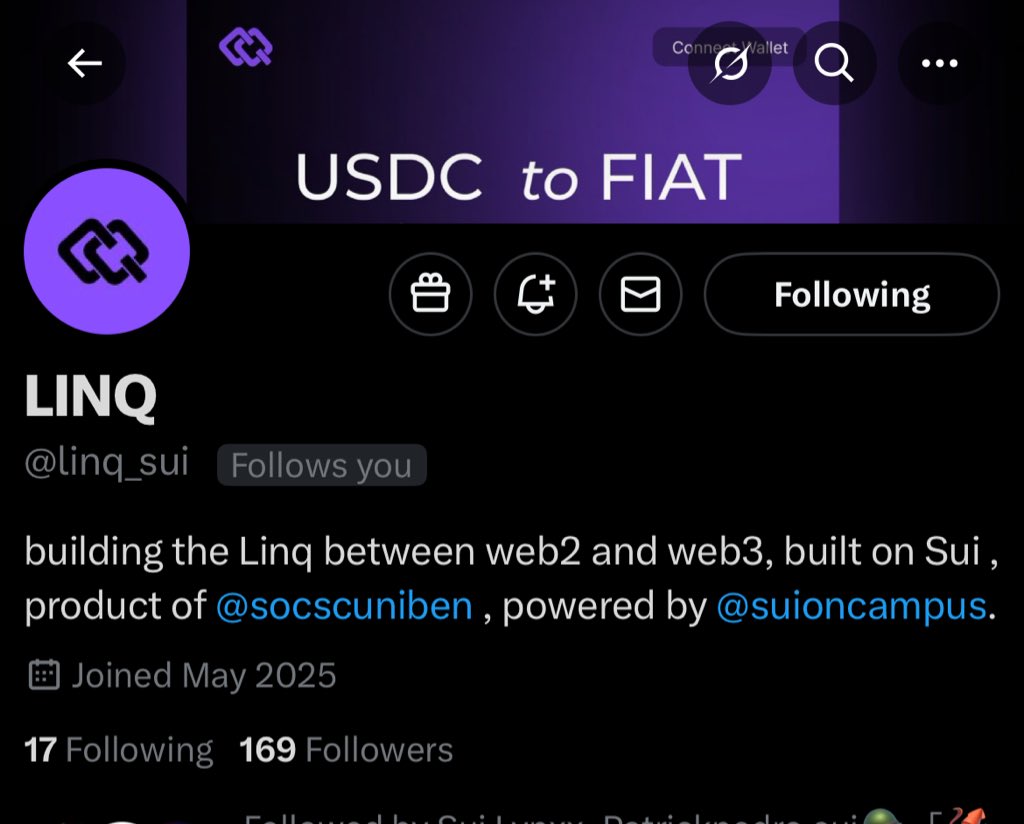 Crypto about to become a whole lot easier on Sui thanks to <a href="/linq_sui/">LINQ</a> the bridge between Web3 and Web2, Let's go. Naija to the world