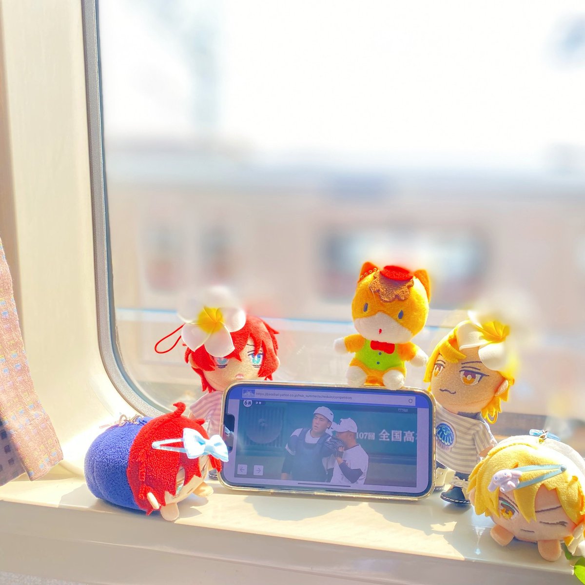 旅しながら高校野球決勝熱烈観戦もち。三高がんばれもち！