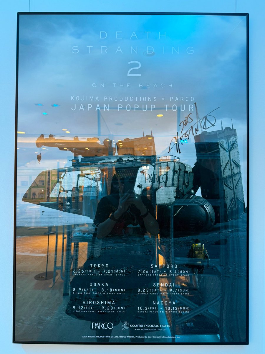 DEATH STRANDING 2 JAPAN POPUP TOUR in 仙台👍✨念願の東北初イベントです😭🙏

#小島秀夫 
#DeathStranding2 
#KojimaProductions