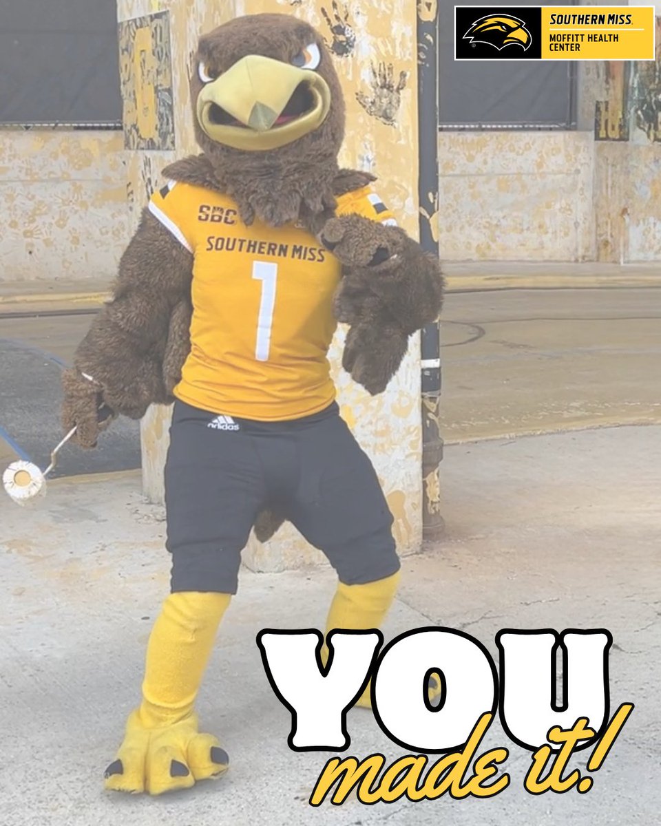 USMhealth's tweet image. 🎉 You made it through your first week of classes! Whether it felt like a breeze or a blur, we’re proud of you for showing up. 💛 Keep taking care of yourself and remember—Moffitt Health Center is here for you. Let’s make this semester a great one! 💪 #FirstWeekDone