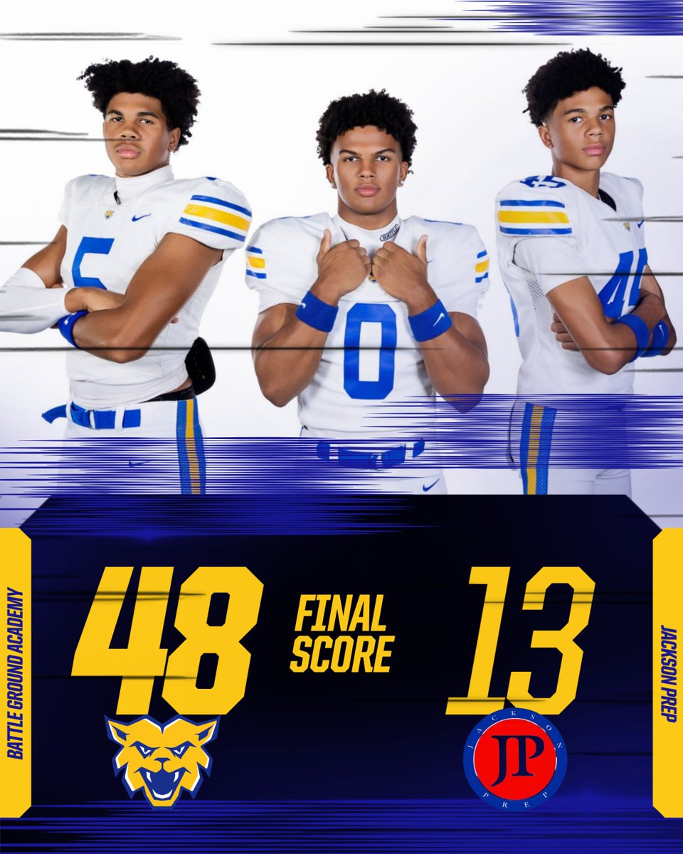 Football gets the win in the first game of the season! 

See you next week at home for Wildcat Welcome and our home opener! 

#ConquerandPrevail #BGAfootball