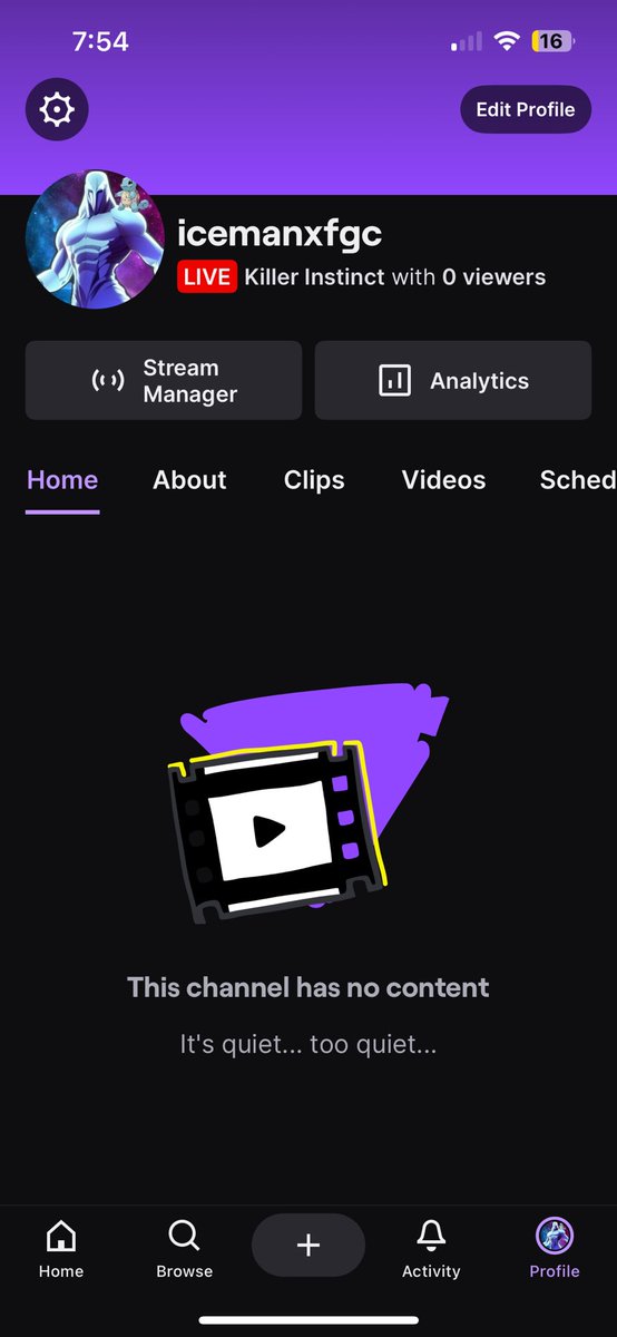 Accidentally logged out my old twitch account for good… I would appreciate it if yall followed me on my new twitch though yessirrrr