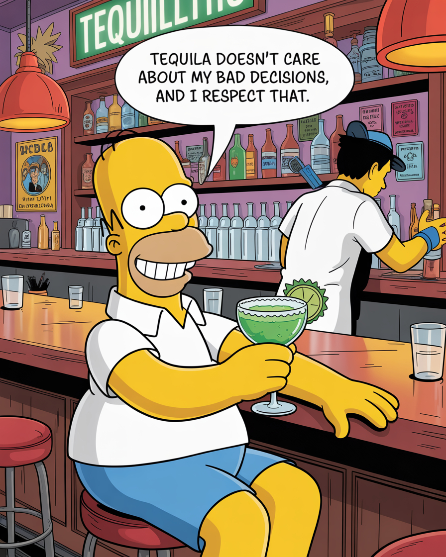 Tequila doesn't care about my bad decisions, and I respect that.🍸