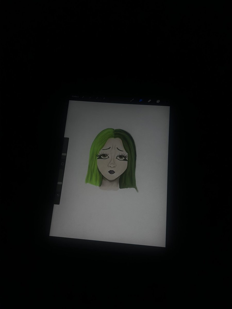 I got an iPad to draw on I’m so excited :)) 💚