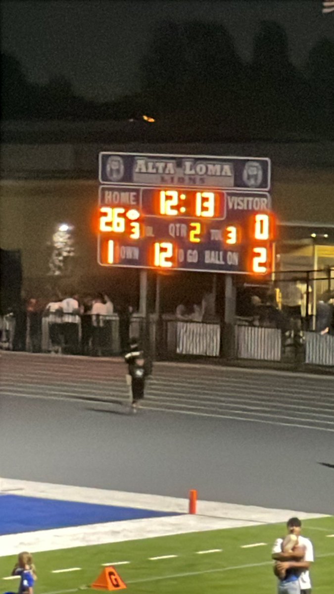 Alta Loma Lions 🦁 First home game of the year!!! Killing it. Let’s go Lions!! 💙