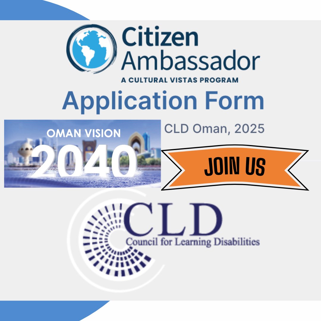 CLD International (@cldintl) on Twitter photo Join us for the 2025 CLD Delegation to the Kingdom of Oman December 6th - 12th.  For more information visit 
citizenambassador.org/2025-council-f… 
Please declare your interest no later than September 15, 2025. Join us for the 2025 CLD Delegation to the Kingdom of Oman December 6th - 12th.  For more information visit 
citizenambassador.org/2025-council-f… 
Please declare your interest no later than September 15, 2025.