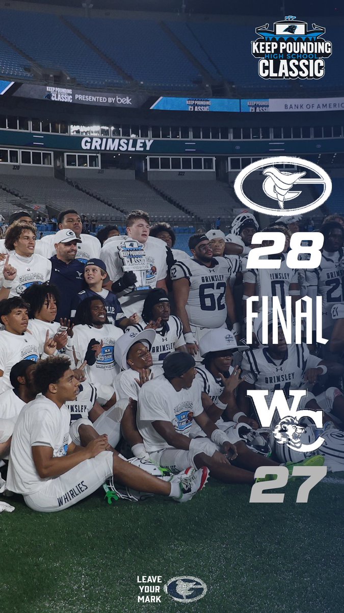 Keep Pounding HS Classic Champions 

#tdt #bluecollar25