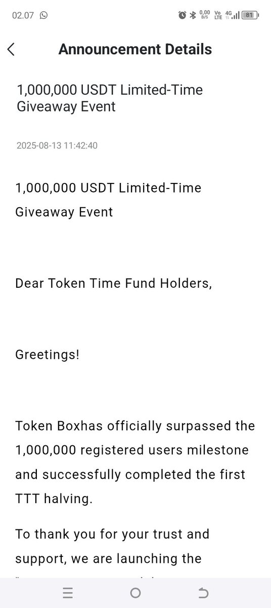 0xbigwinXErza's tweet image. Get a chance to win 10 USDT By Opening The Box every 12 hours and kyc(identity verification) now!
#Miningandroid #TTT #TOKENTIMEFUND #FREEMINING
tokentime.fund/h5/reg.html?in…