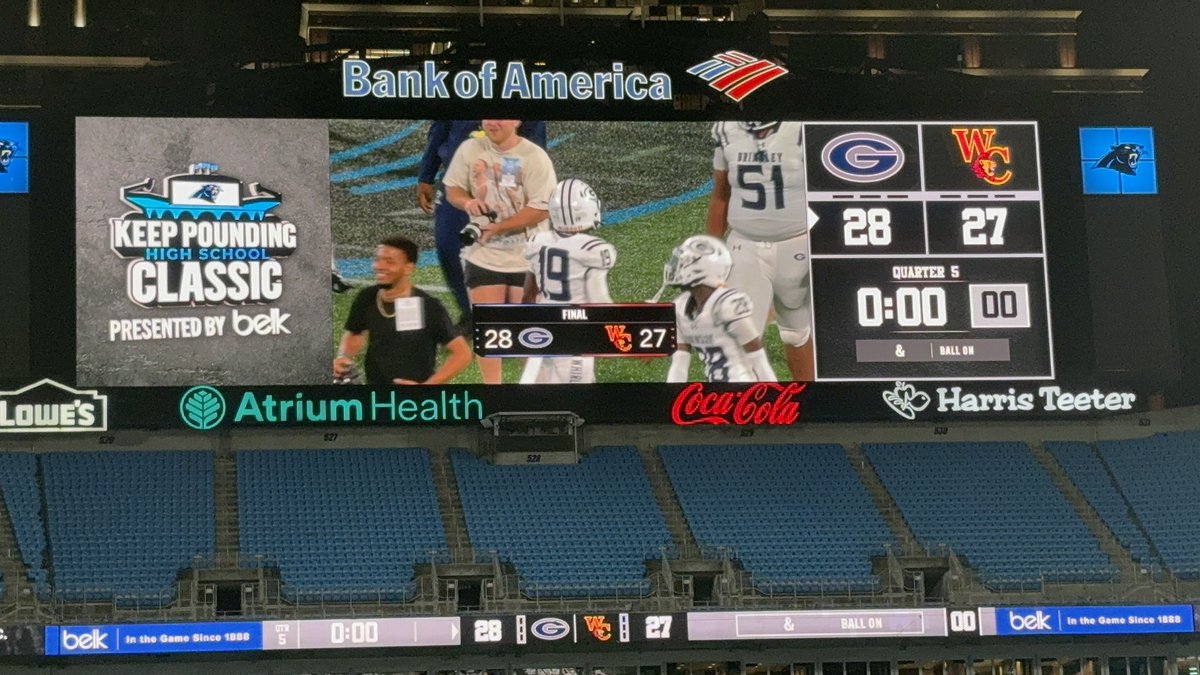 Big time win  <a href="/grimsleyfb/">Grimsley Football</a> !!! 336 doing our thing in Charlotte.