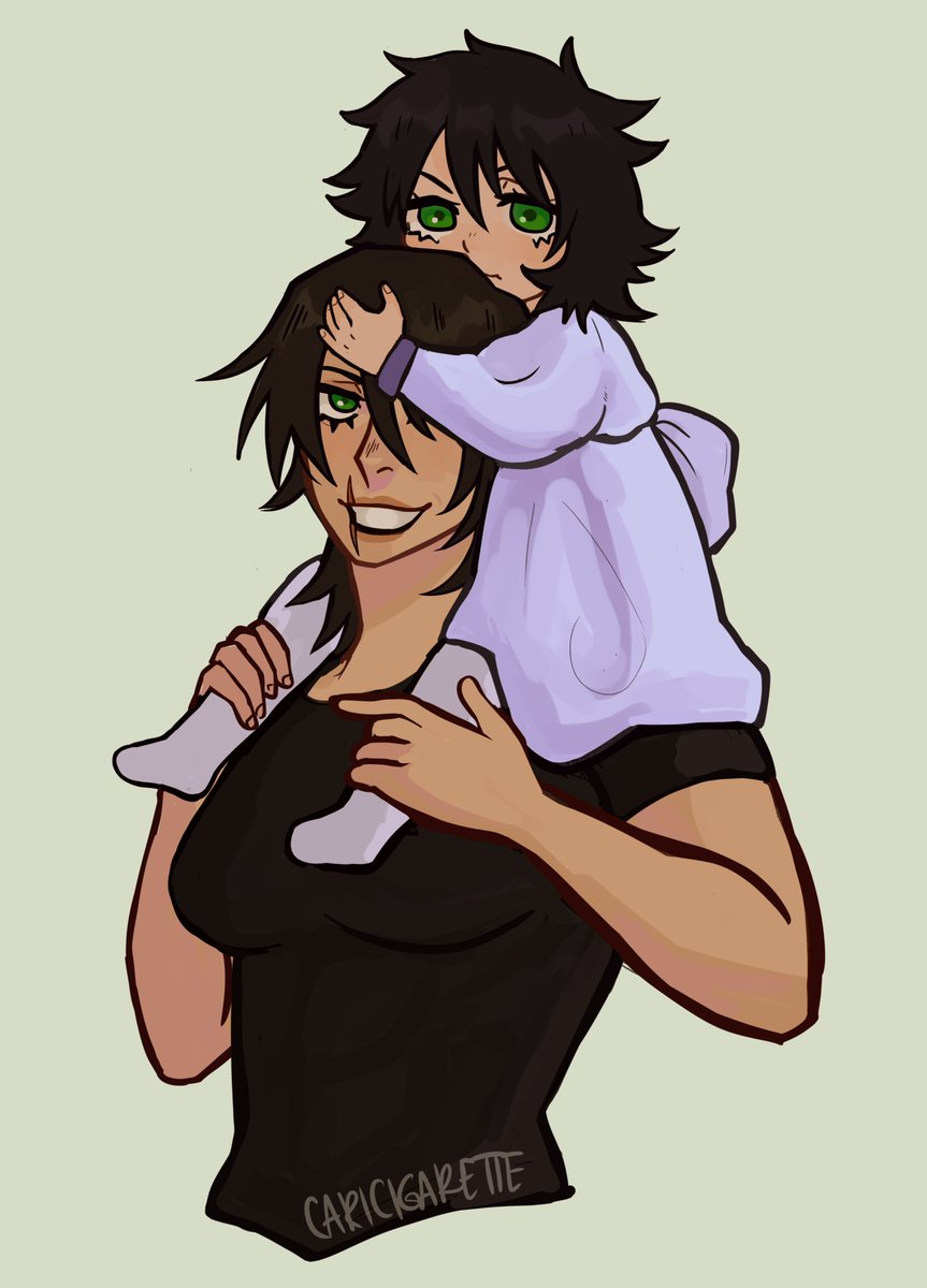 WhatsernameCC's tweet image. Day 6- Fem!Toji and little Megumi!
[#TojiWeek2025 #呪術廻戰 #伏黒恵 #伏黒甚爾 #MegumiFushiguro #TojiFushiguro ]