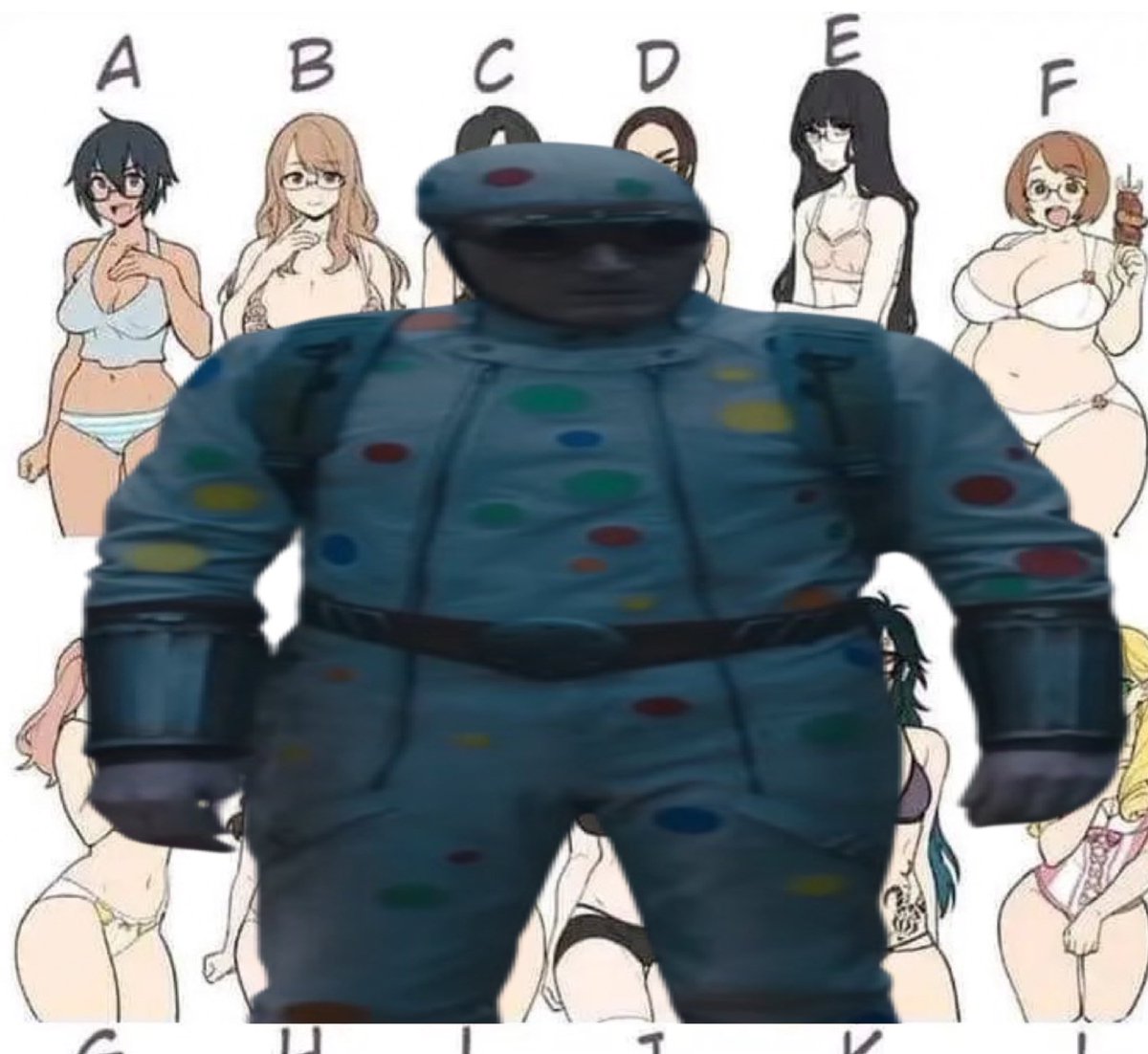 Which one yall choosin- woah Polkadot Man!