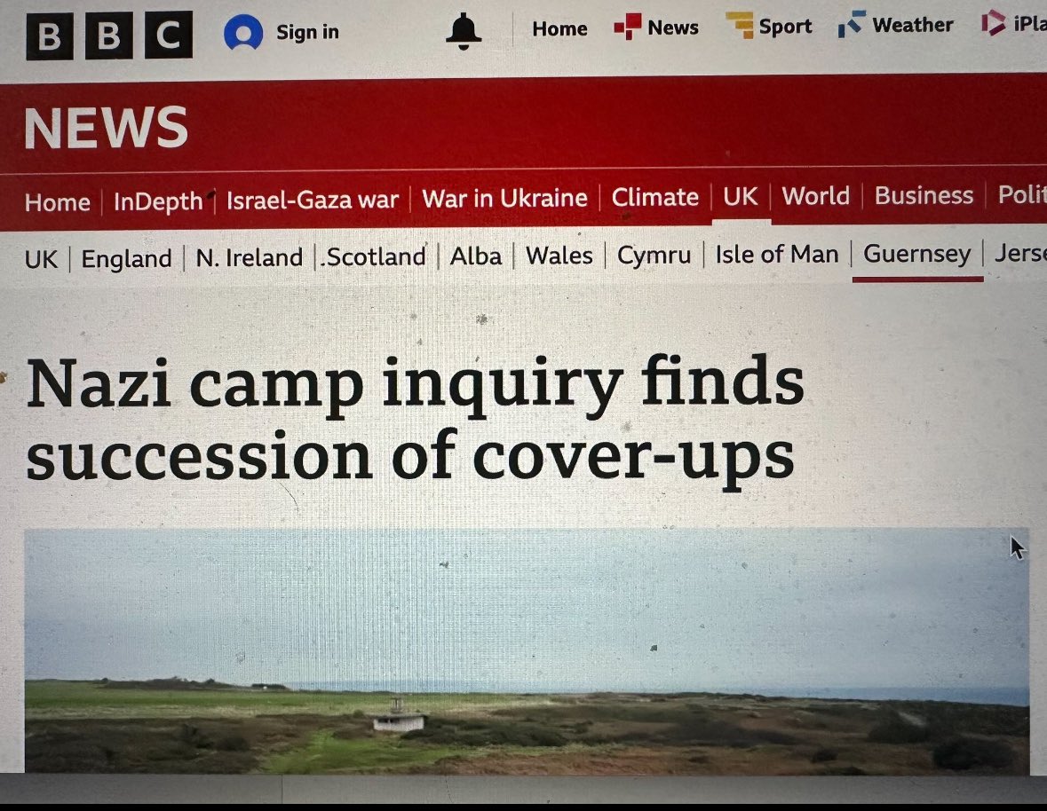 A riddle <a href="/IHRA/">IHRA</a> website Safeguarding sites(Holocaust)ALDERNEY photo Dr Carr &amp; C. Partridge(Partridge,Alderneys historian,helped Pantcheff create’memoir 1981,acknowledged as a cover up )despite evidence-joint Experts report-Lord Pickles inquiry concluded ONLY 4 Jews murdered 🚩