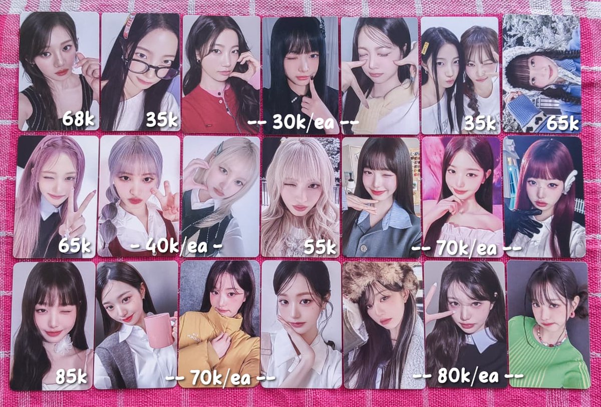 ‼️ UPDATE ‼️
꒰ 🛒 ꒱ wts - want to sell

✎ dom jatim
✎ incl all {adm + pack}
✎ keep event? dp
✎ vid condi for serious buyer only

🏷️ kazuha eunchae chaewon le sserafim rora baby monster rei wonyoung wony liz leeseo ive hot crazy japan banila empathy eider amuse switch sg25
