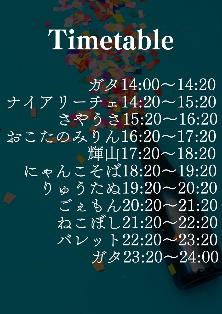 あんまり実感ないまま迎えてしまいましたが
本日14:00〜
防府市Stage Mにてお待ちしております！

昼から天辺までいい音聞いて遊びましょう！
#ガタ誕