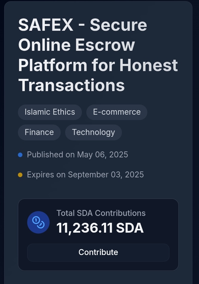 AltafHu04354071's tweet photo. โณ10 Days Left!
Experience a Shariah-compliant blockchain escrow platform built for security, fairness, and verified trust.
Redefining the way you trade online. ๐๐
#10DaysLeft #HalalTradeSecure #EthicalSmartDeals #BlockchainForPeace
Invest link๐
https://t.co/X8lPyqyTMF https://t.co/LYym5F8qtM