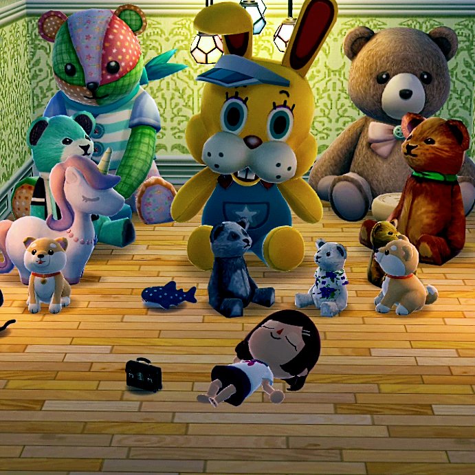 あたらしいおともだち
どんなぬいぐるみになるのかなぁ🪡
#ポケ森コンプリート　#ポケ森
#ポケ森レイアウト #ポケ森ニンドリ