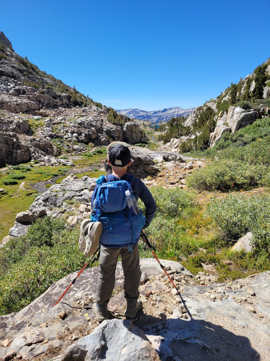 MethodsNFT's tweet image. Mission Accomplished!!!

Took my 9yr old on the John Muir Trail (JMT) for a 3 day-2 night backpacking trip. We did 34 miles in the 3 days and went over a 10,898ft pass!  I&apos;m so proud of him! He crushed it, and we had a great time with awesome memories!