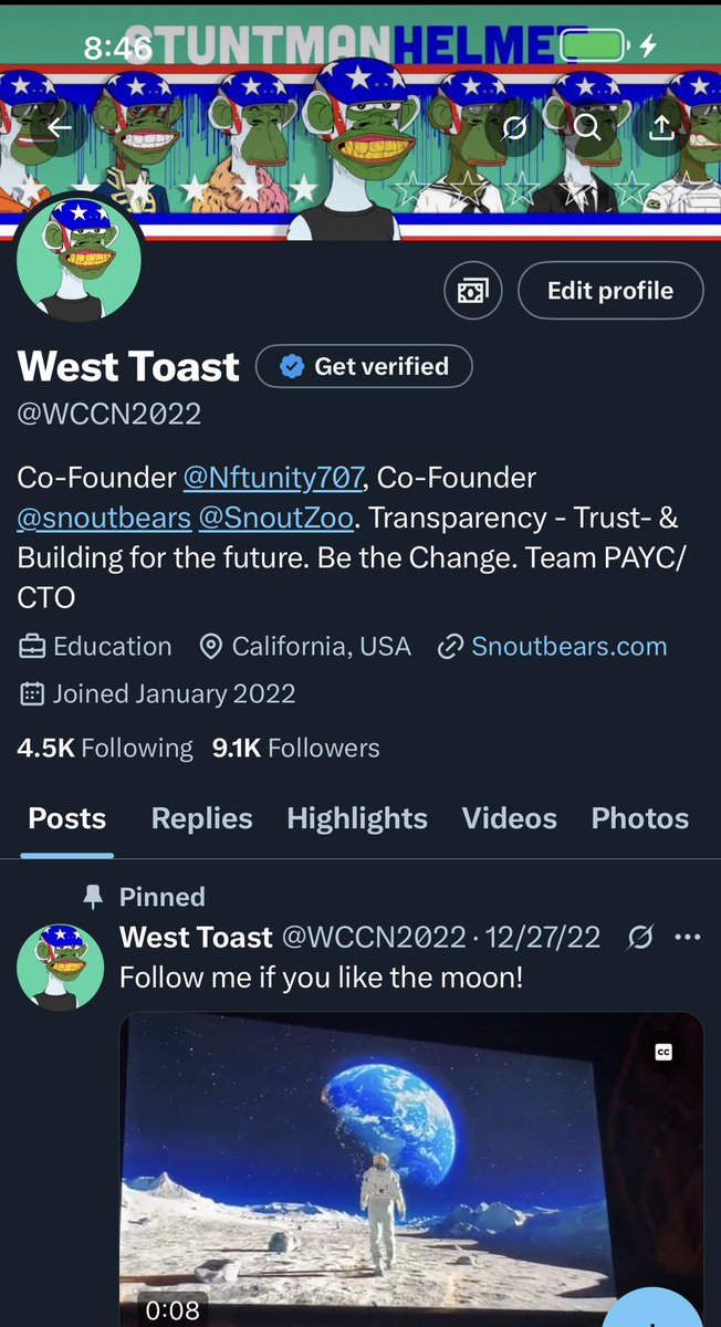 West Toast (@wccn2022) on Twitter photo There is a harmony back in Web-3 this evening for Degens! Don’t fight the facts. This community fucks. The CTO that will bring back the Eth Bull! Only reason Eth is ripping everyone is buying PAYC. Now that’s some FOMO not FUD learn the difference! Let’s Grow PAYC <a href="/PepeApeYC/">Pepe Ape Yacht Club</a> There is a harmony back in Web-3 this evening for Degens! Don’t fight the facts. This community fucks. The CTO that will bring back the Eth Bull! Only reason Eth is ripping everyone is buying PAYC. Now that’s some FOMO not FUD learn the difference! Let’s Grow PAYC <a href="/PepeApeYC/">Pepe Ape Yacht Club</a>