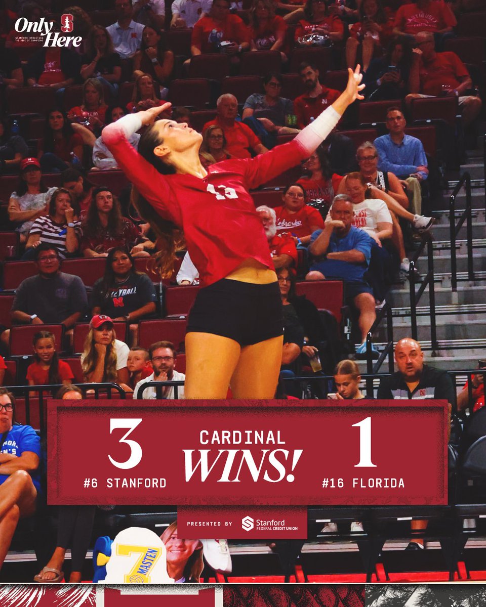 StanfordWVB's tweet image. First WON 😤

Card wins it 22-25, 25-19, 25-22, 25-22!

#GoStanford x @StanfordFCU
